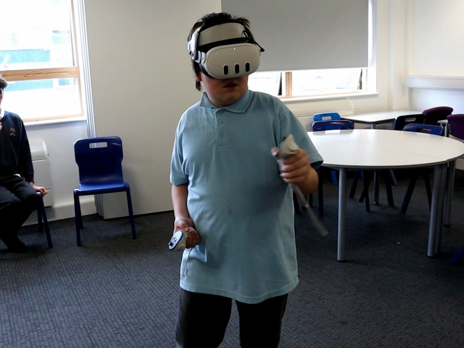 VR session at partner school